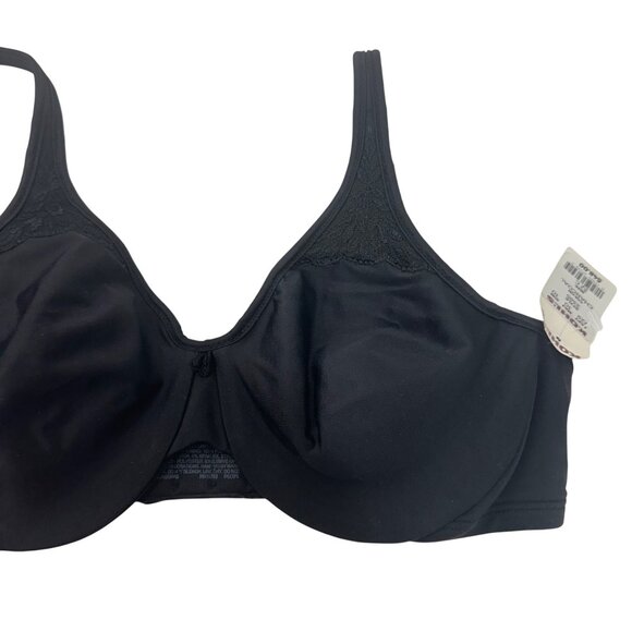 Bali Womens Black Underwire Minimizer Bra Size 32C Lace Detail New With Tags - Picture 6 of 8